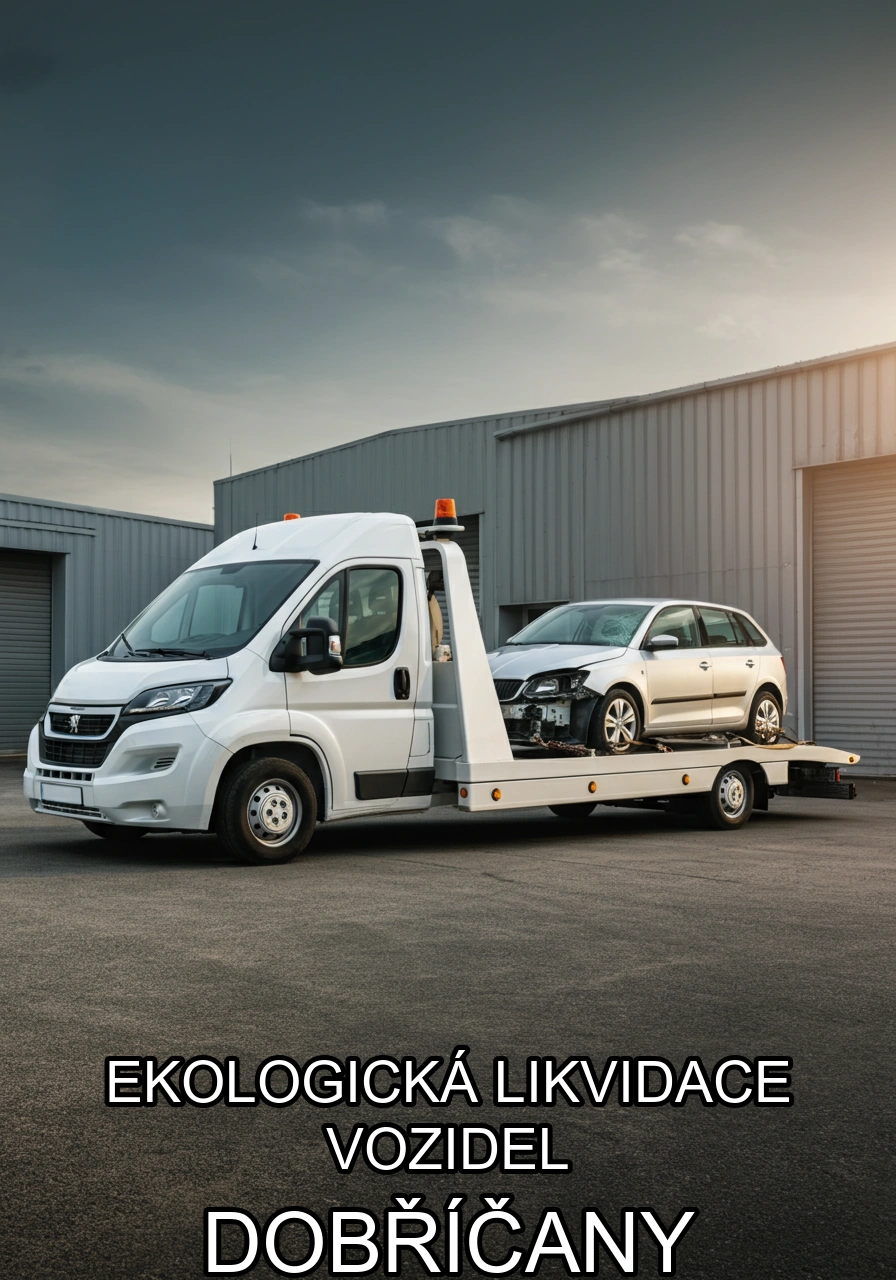 Ekologická likvidace vozidel Dobříčany – bezplatný odtah a certifikovaná likvidace
