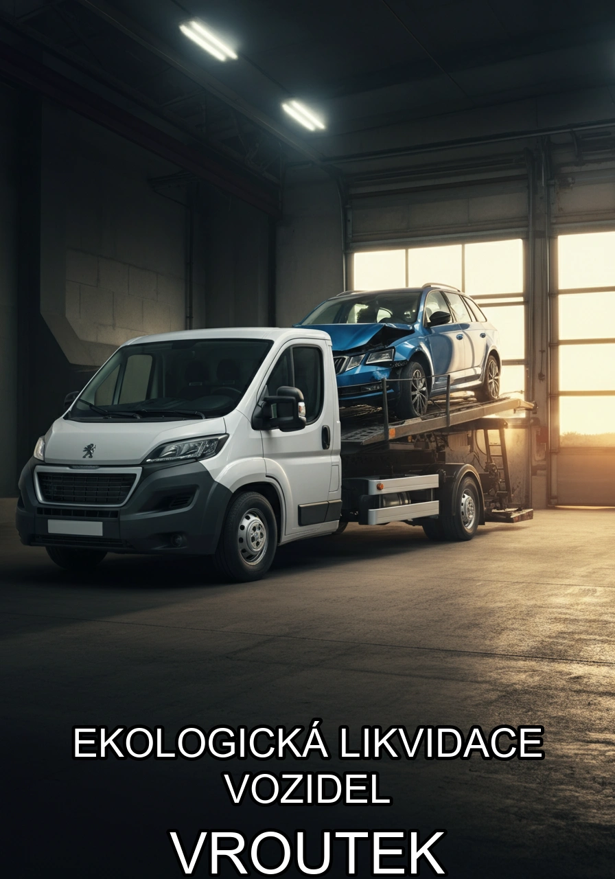 Ekologická likvidace vozidel Vroutek – bezplatný odtah a certifikovaná likvidace