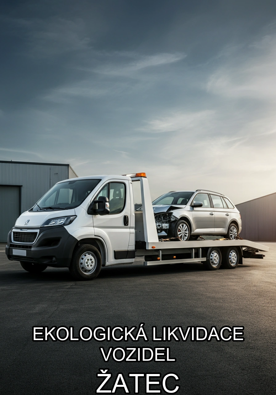 Ekologická likvidace vozidel Žatec – bezplatný odtah a certifikovaná likvidace